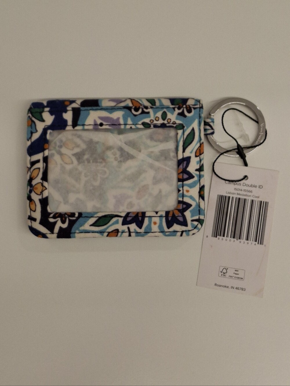 VERA BRADLEY Blue Wallet/ID Holder